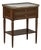 French Louis XVI Mahogany Carrara Marble Top End Table For Sale
