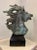 Original Bronze Mustang Bust Sculpture With Verdigris Finish For Sale - Image 4 of 12