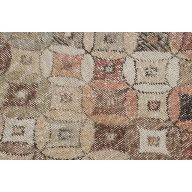 Vintage Zeki Müren Art Deco Runner Rug With Geometric Pattern, From Rug & Kilim For Sale In New York - Image 6 of 7