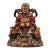 Late 19th Century Polychrome Bronze God of Wealth Statue With Attendants, 4.2kg For Sale