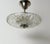 Vintage Swedish Sculptural Glass Ceiling Fixture with Floral Rosette, 1970 For Sale - Image 10 of 18