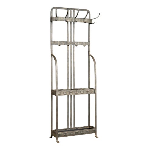 Art Nouveau Wardrobe in Iron For Sale