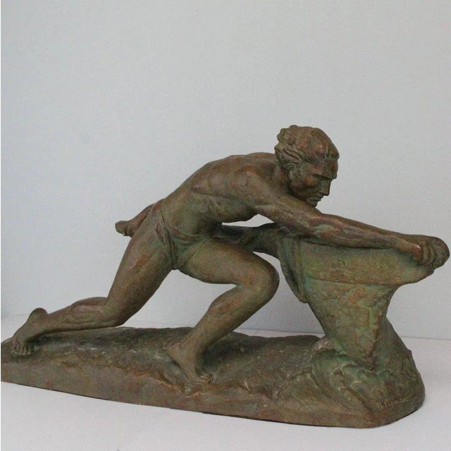 Brown Art Deco Terracotta Sculpture by Ugo Cipriani, 1930s For Sale - Image 8 of 11