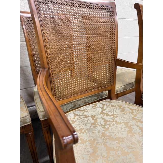 Vintage Ranck Furniture Solid Cherry Caned Back Dining Chairs - Set of 6 For Sale - Image 13 of 18