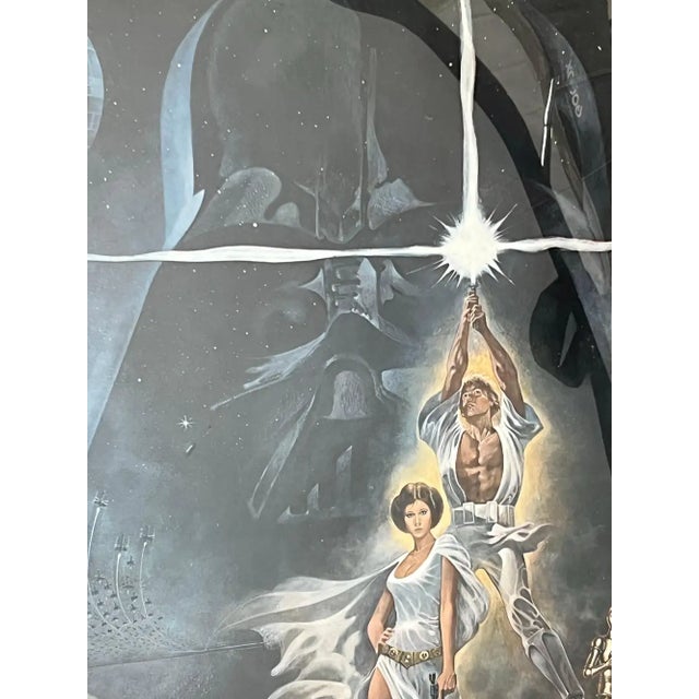 Star Wars "A New Hope" 1977 Original Poster by Tom Jung, 20th Century Fox This is an original theatrical poster for Star...