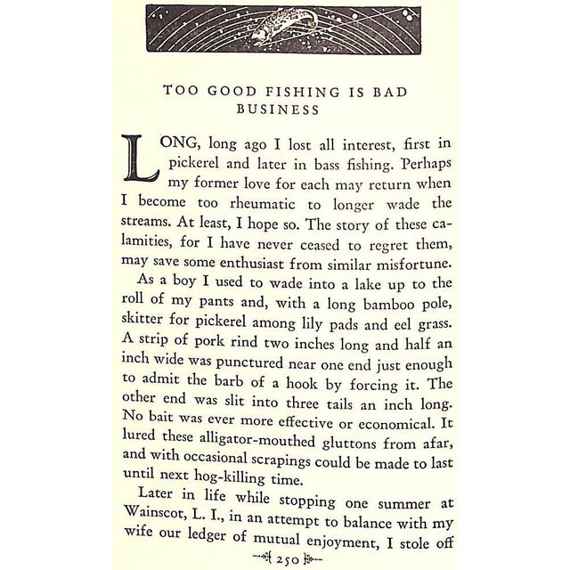 Paper "Ye Gods and Little Fishes" 1927 Slocum, Eugene For Sale - Image 7 of 9