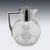 Late 19th Century Antique English Silver and Etched Glass Claret Jug, 1897 For Sale - Image 5 of 18