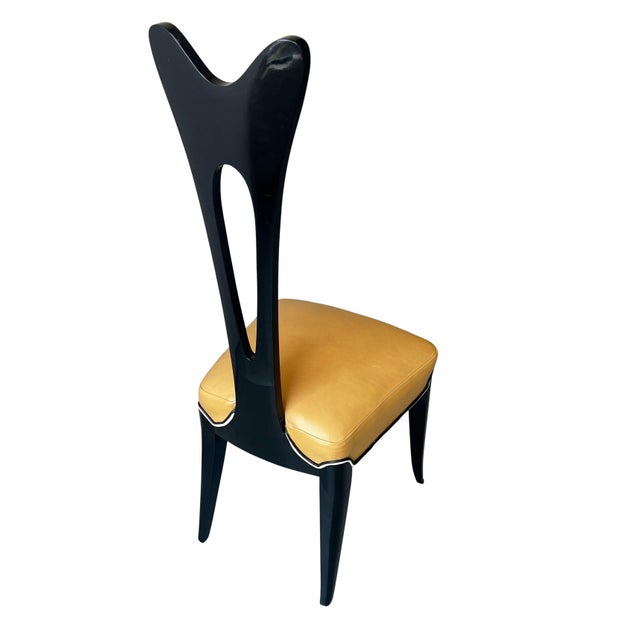 2000 - 2009 Set of 8 MCM Dining Chairs in the Style of Umberto Mascagni For Sale - Image 5 of 6