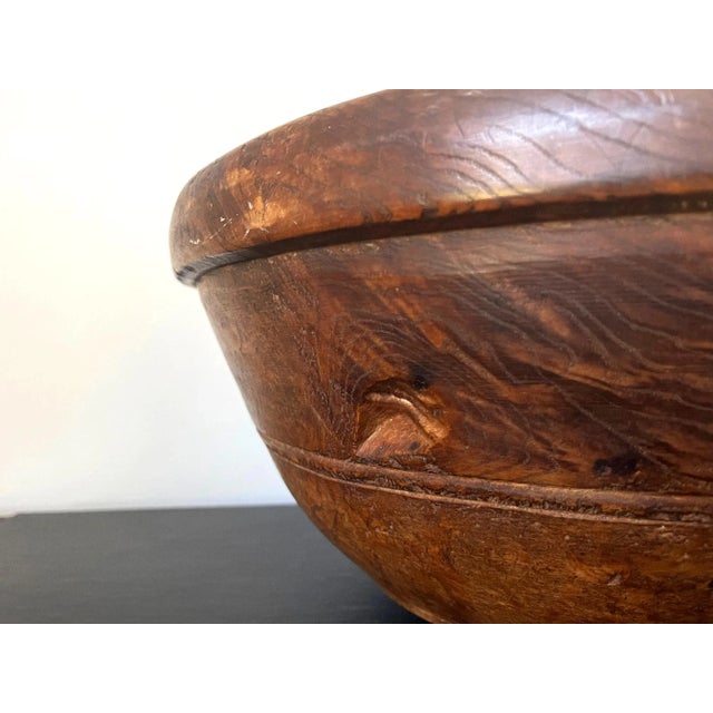 Antique American Burl Bowl For Sale - Image 4 of 13