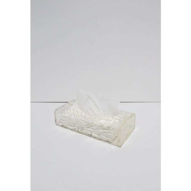 Vintage Lucite Tissue Box by Wilardy For Sale In New York - Image 6 of 13