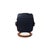 Set of Black Leather Reno Recliner and Ottoman with Manual Function from Stressless For Sale - Image 14 of 18