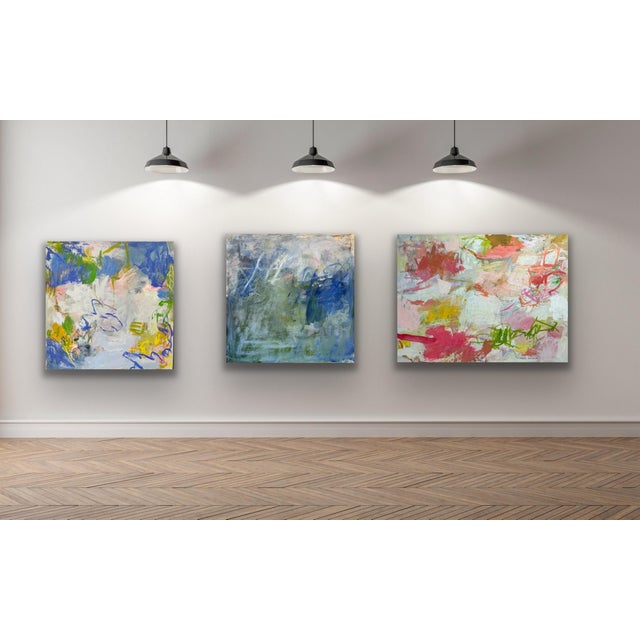 Abstract Spring an Original 36x48 Abstract Painting by Michelle Heimann. For Sale - Image 3 of 4