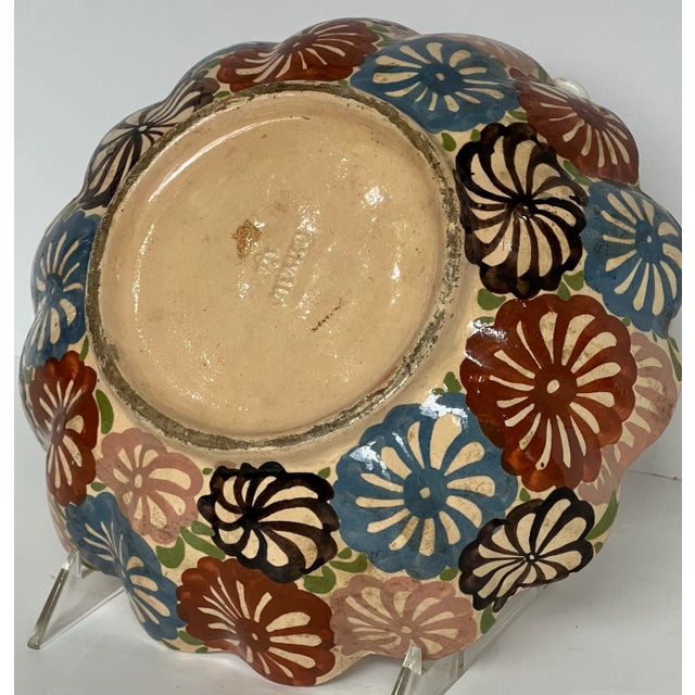 Spanish Mission Scalloped Casserole Lowered Mold Bowl For Sale In Chicago - Image 6 of 7
