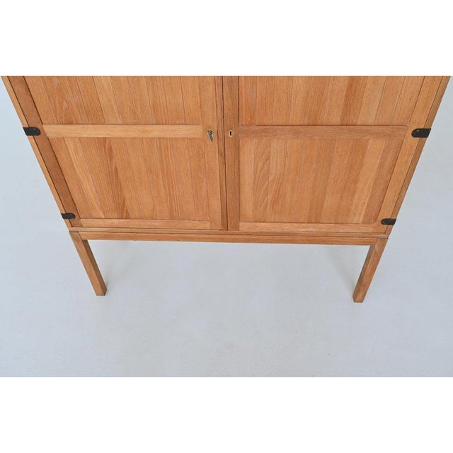 Wood High Cabinet in Oak by Kurt Østervig for Randers Møbelfabrik, Denmark, 1960s For Sale - Image 7 of 18