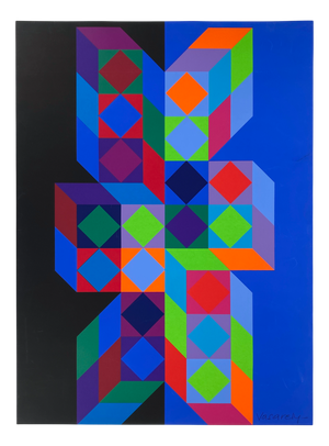 Victor Vasarely, Screen Print Poster for the Munich Olympic Games by Victor Vasarely (19081997), 1972, 1972, Paper