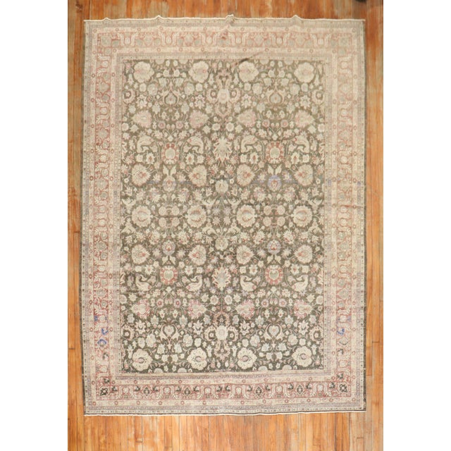 Mid 20th Century Brown Turkish Sivas Rug For Sale - Image 17 of 18