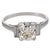 Art Deco 1920s Art Deco Gia 2.19 Carat Diamond Platinum Engagement Ring, Size 7 For Sale - Image 3 of 6