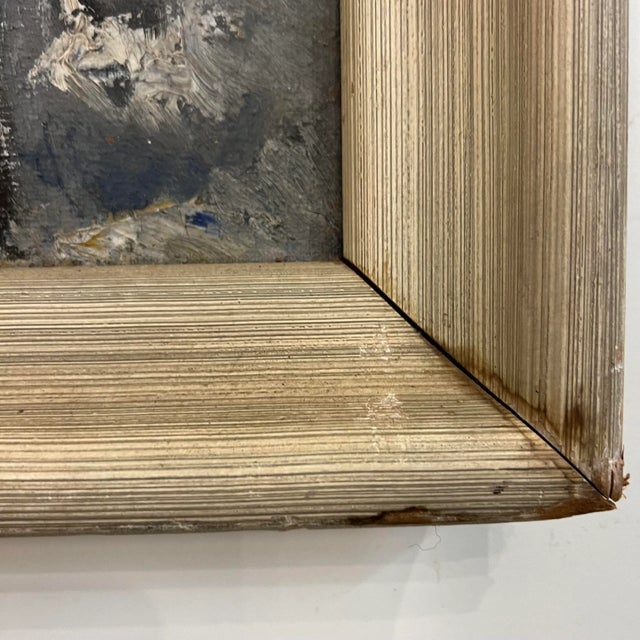 Cleveland Winter Cityscape Painting Signed Halt For Sale - Image 12 of 12