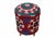 Vintage Oriental Stool with Suzani Upholstery, 1950s For Sale - Image 11 of 11