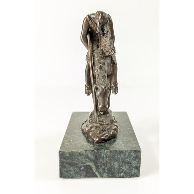 Mid 20th Century 20th Century Indian Bronze End of the Trail After James Fraser For Sale - Image 5 of 9