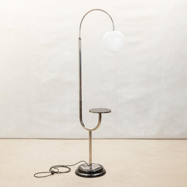 Wood Functionalist Floor Lamp, 1930s For Sale - Image 7 of 7