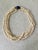 Gorgeous, vintage freshwater, pearl, multi strand necklace with silver and lapis clasp.