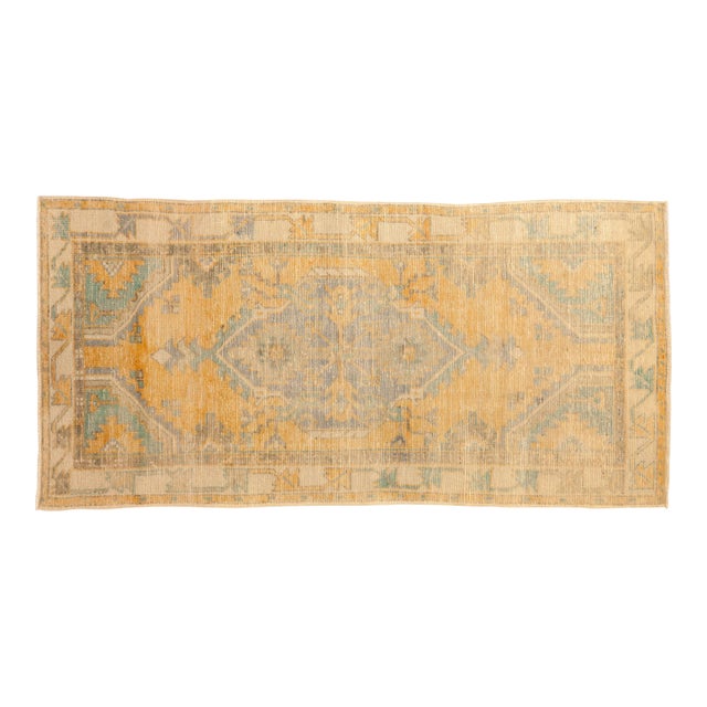Vintage Distressed Oushak Rug - 2'10" x 5'7" For Sale