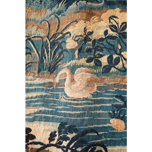 Rare Massive 17th C. Verdue Tapestry For Sale - Image 12 of 14