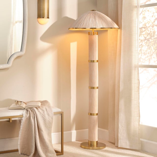These Asian inspired, artisan-crafted floor lamps bring the beauty of far-away landscapes to your interiors. Here, the...
