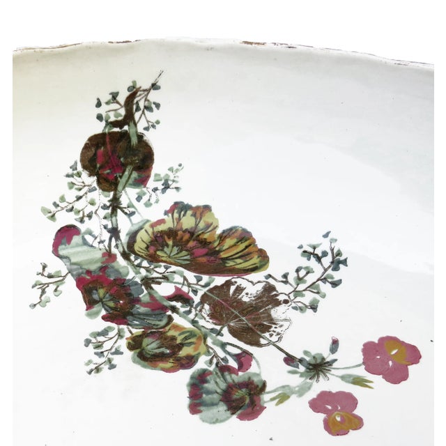 1890s Large English Staffordshire Ironstone Centerpiece Bowl For Sale - Image 4 of 7