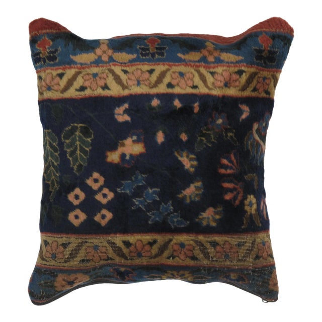 Antique Rug Fragment Pillow For Sale