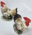 Bisque Porcelain Rooster and Hen- Set of Two For Sale - Image 11 of 18