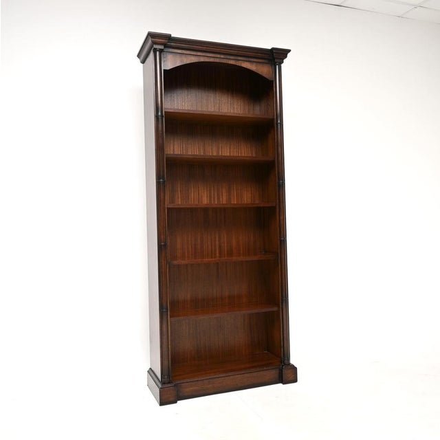 Antique Georgian Style Open Bookcase, 1950s For Sale - Image 10 of 10