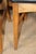 Set of six mid-century dining chairs. Walnut wood frames with black vinyl seats.