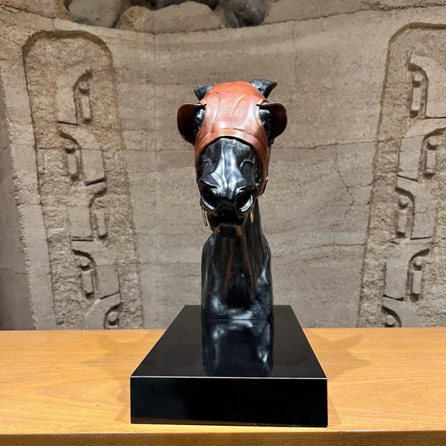 Modern Pam Foss Studio Gallery Bronze Racehorse Sculpture For Sale - Image 3 of 11