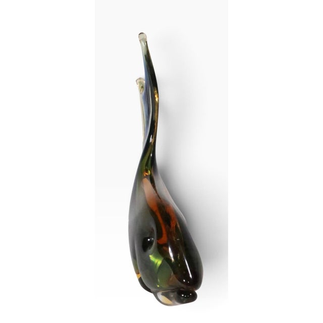 Mid-Century Modern Mid 20th Century Murano Sommerso Art Glass Fish For Sale - Image 3 of 7