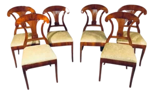 Biedermeier Chairs, 1820s, Set of 6