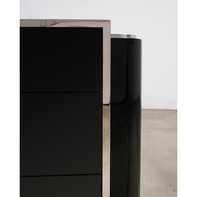 Ralph Lauren Art Deco Style Lacquered Duke Nightstand For Sale - Image 12 of 18