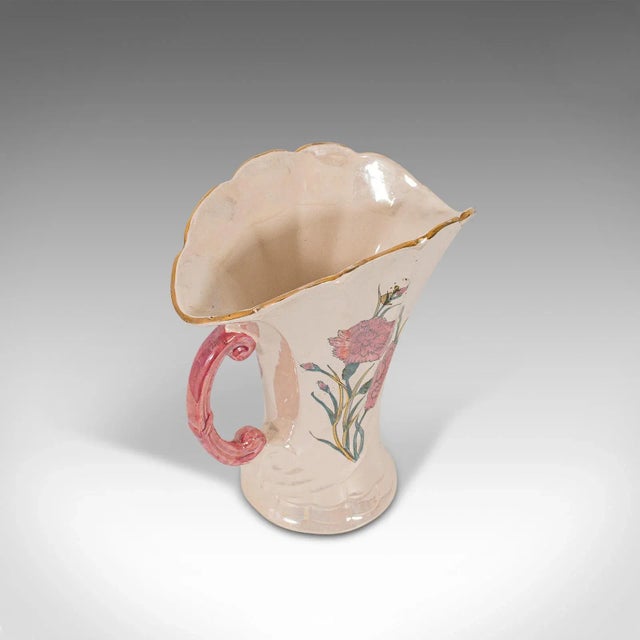 Mid-20th Century Ceramic Floral Motif Pouring Jug For Sale - Image 9 of 13