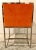 Contemporary Orange Velvet Occasional Chair For Sale - Image 4 of 7