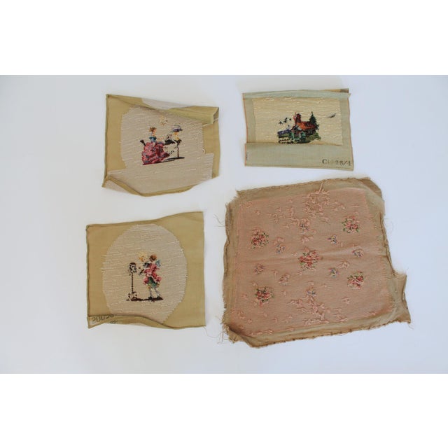 Set of Four Vintage Victorian Style Unframed "Prework" Needlepoint Art Work For Sale In Milwaukee - Image 6 of 8