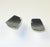 Single 1950's - 1960's vintage, mid-century modern, die-cast cabinet knob in a polished chrome finish; 1 1/4” W x 1 1/2 “...