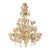 Impressive Murano glass chandelier, rich in gold leaf. High Italian craftsmanship. All in Murano glass. 12 +8+8 lights 28...