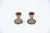 Low Candlesticks with Reliefs on the Bases, Set of 2 For Sale - Image 4 of 4