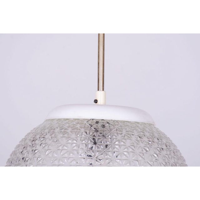 Mid-Century Chandelier in Chromed Steel, Glass, and Plastic, Czech, 1960s For Sale - Image 3 of 10