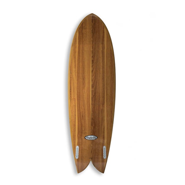 Contemporary Catcus Sun -Rockin Fig Epoxy Wood Veneer Rideable Surfboard by Bobbi Bennett For Sale - Image 3 of 3