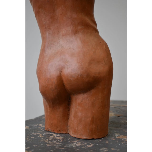 Vintage Large-Scale Terracotta Figure Sculpture, Circa 1960s For Sale - Image 10 of 14