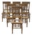 Set of Six Oak Dining Chairs For Sale