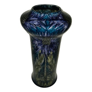 Art Nouveau Thistle Vase by George Cartlidge for Hancock and Sons For Sale