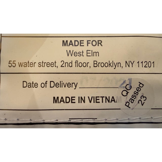 2010s West Elm Mid Century Leather Swivel Counter Stool For Sale - Image 5 of 12